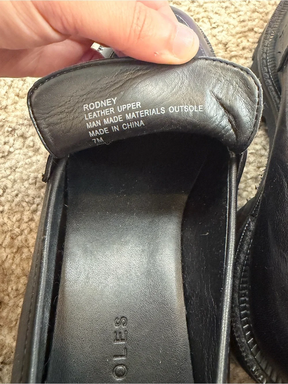 Black Leather Penny Loafers